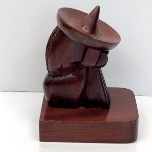 Mahogany sleeping men with hat